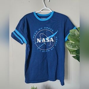 NASA Blue Graphic T-Shirt